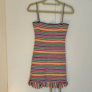 Rainbow tube dress